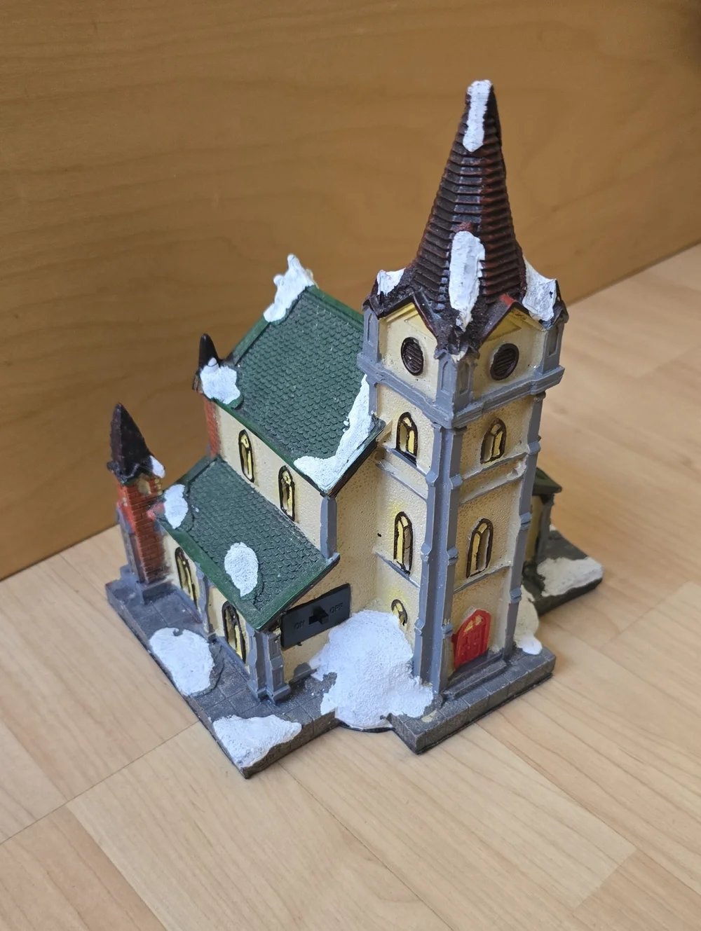 Holiday Time Village Church With Light Christmas Decoration 8